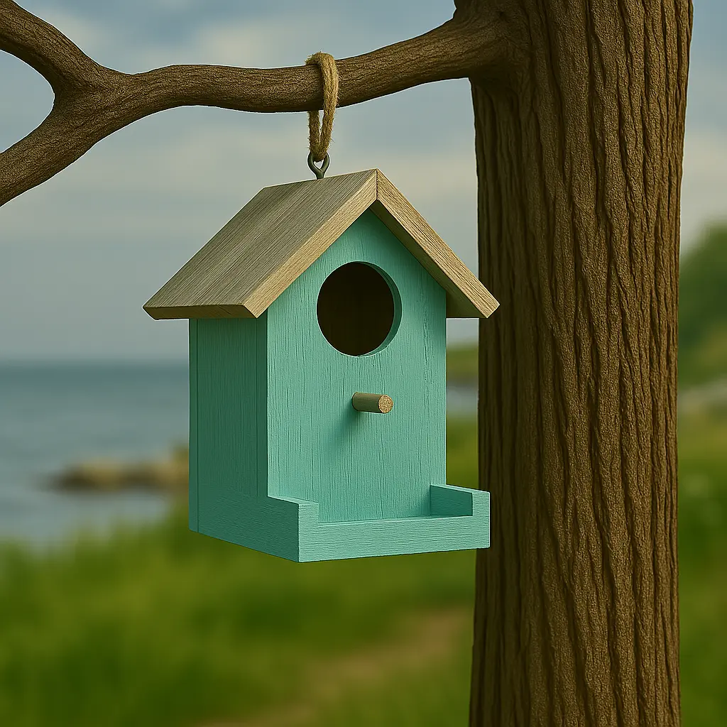 Ventilated Wooden Bird House