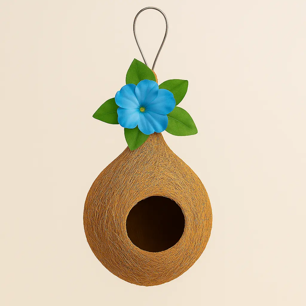Natural Coconut Bird House
